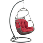 Modway Arbor Outdoor Patio Wood Swing Chair  