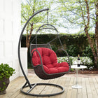 Modway Arbor Outdoor Patio Wood Swing Chair