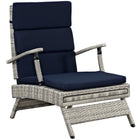 Modway Envisage Chaise Outdoor Patio Wicker Rattan Lounge Chair