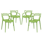 Modway Entangled Dining Set Set of 4  