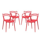 Modway Entangled Dining Set Set of 4  