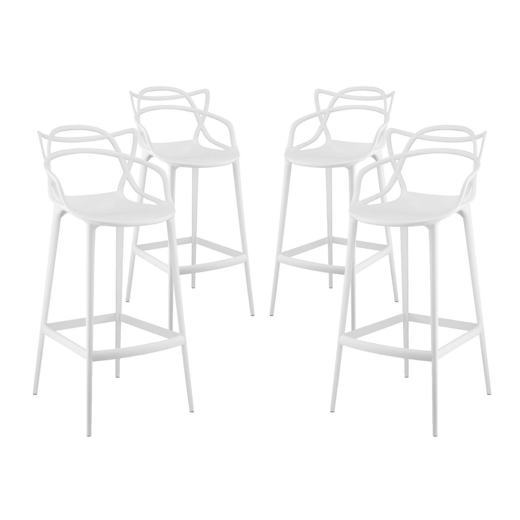 Modway Entangled Bar Stool Set of 4  