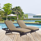Modway Convene Outdoor Patio Chaise Set of 2