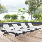 Modway Convene Outdoor Patio Chaise Set of 4