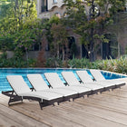 Modway Convene Outdoor Patio Chaise Set of 6