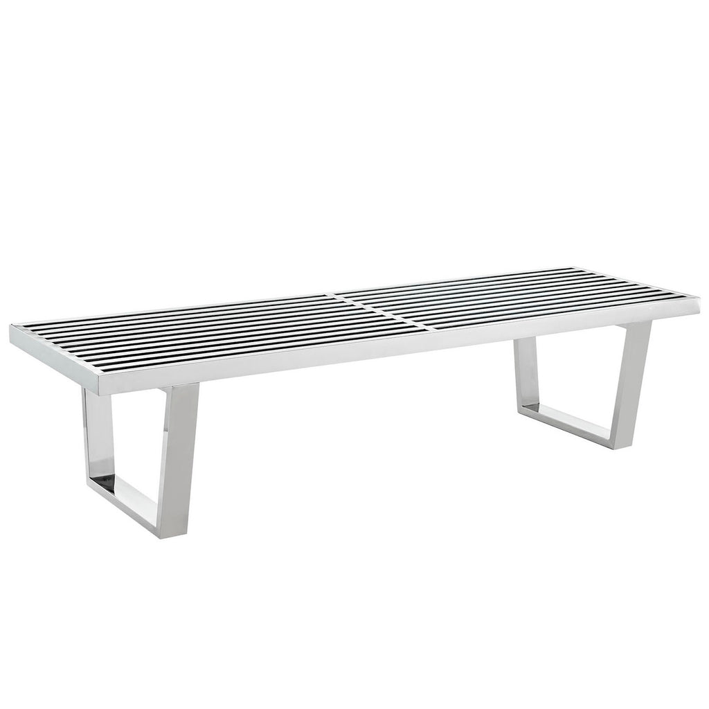 Modway Sauna 5' Stainless Steel Bench  