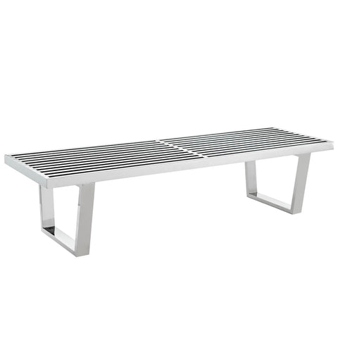 Modway Sauna 5' Stainless Steel Bench  