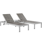 Modway Shore 3 Piece Outdoor Patio Aluminum Set  