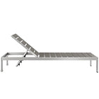 Modway Shore Outdoor Patio Aluminum Chaise Set of 2
