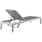 Modway Shore Outdoor Patio Aluminum Chaise Set of 4