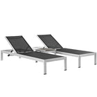 Modway Shore 3 Piece Outdoor Patio Aluminum Set EEI-2471