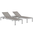Modway Shore 3 Piece Outdoor Patio Aluminum Set EEI-2471