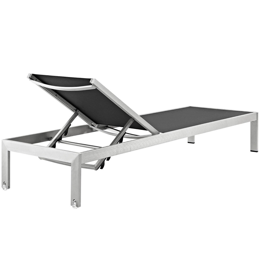 Modway Shore Outdoor Patio Aluminum Chaise Set of 4 EEI-2473