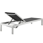 Modway Shore Outdoor Patio Aluminum Chaise Set of 4 EEI-2473