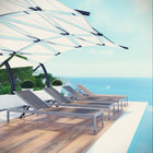 Modway Shore Outdoor Patio Aluminum Chaise Set of 4 EEI-2473