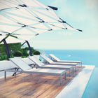 Modway Shore Outdoor Patio Aluminum Chaise Set of 4 EEI-2473