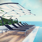 Modway Shore Outdoor Patio Aluminum Chaise Set of 6 EEI-2474