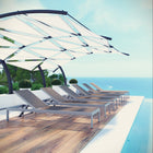 Modway Shore Outdoor Patio Aluminum Chaise Set of 6 EEI-2474