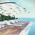 Modway Shore Outdoor Patio Aluminum Chaise Set of 6 EEI-2474