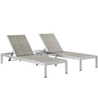 Modway Shore 3 Piece Outdoor Patio Aluminum Set EEI-2476
