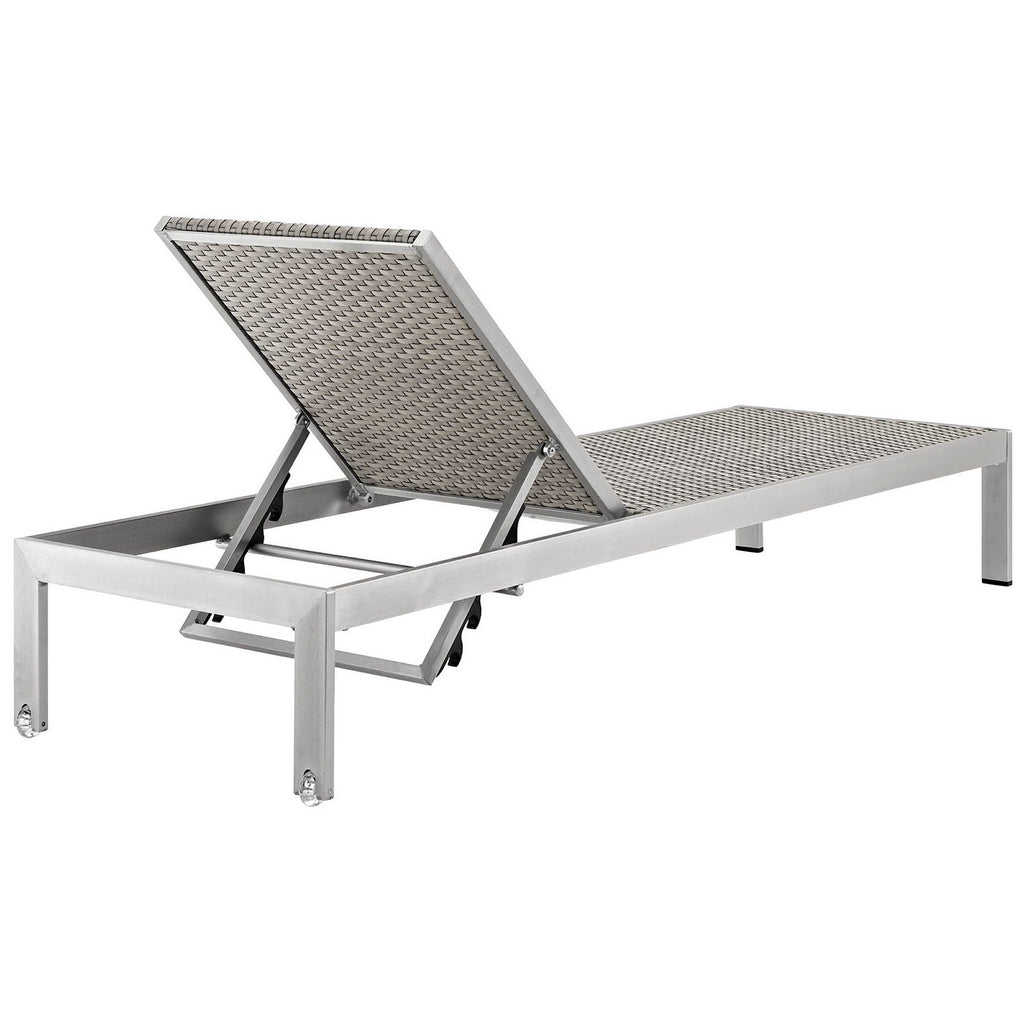 Modway Shore Outdoor Patio Aluminum Chaise Set of 6 EEI-2479