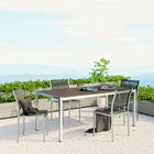 Modway Shore 5 Piece Outdoor Patio Aluminum Dining Set EEI-2482