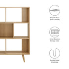 Modway Transmit 7 Shelf Wood Grain Bookcase