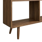 Modway Transmit 7 Shelf Wood Grain Bookcase