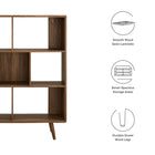 Modway Transmit 7 Shelf Wood Grain Bookcase