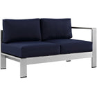 Modway Shore 4 Piece Outdoor Patio Aluminum Sectional Sofa Set EEI-2559
