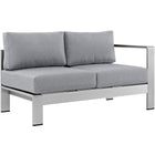Modway Shore 6 Piece Outdoor Patio Aluminum Sectional Sofa Set EEI-2565