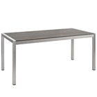 Modway Shore 9 Piece Outdoor Patio Aluminum Dining Set
