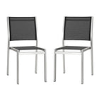 Modway Shore Outdoor Patio Aluminum Side Chair Set of 2  