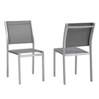 Modway Shore Outdoor Patio Aluminum Side Chair Set of 2  