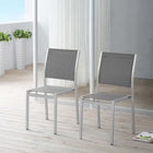 Modway Shore Outdoor Patio Aluminum Side Chair Set of 2
