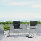 Modway Shore Outdoor Patio Aluminum Dining Chair Set of 2