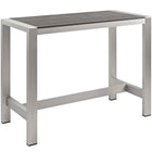 Modway Shore 5 Piece Outdoor Patio Aluminum Dining Set EEI-2588