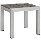 Modway Shore 3 Piece Outdoor Patio Aluminum Sectional Sofa Set