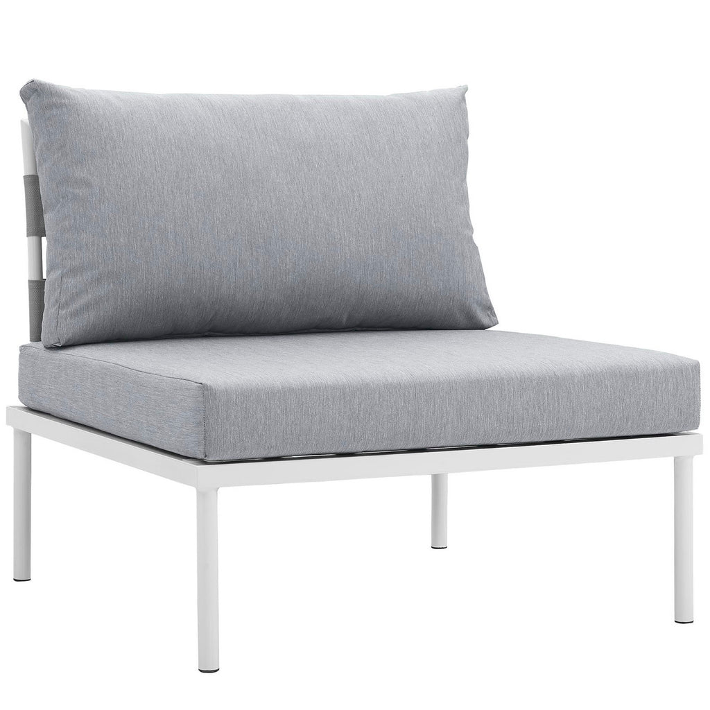 Modway Harmony Armless Outdoor Patio Aluminum Chair  