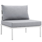 Modway Harmony Armless Outdoor Patio Aluminum Chair  