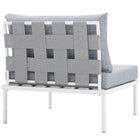 Modway Harmony Armless Outdoor Patio Aluminum Chair