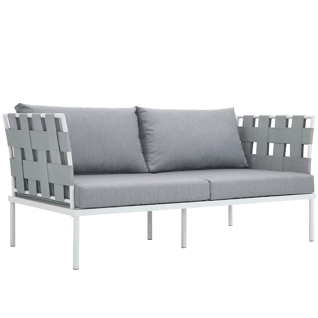 Modway Harmony Outdoor Patio Aluminum Loveseat  