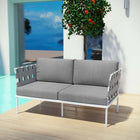 Modway Harmony Outdoor Patio Aluminum Loveseat