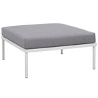 Modway Harmony 3 Piece Outdoor Patio Aluminum Sectional Sofa Set