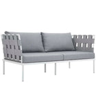 Modway Harmony 5 Piece Outdoor Patio Aluminum Sectional Sofa Set