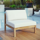 Modway Bayport Outdoor Patio Teak Armless