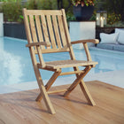Modway Marina Outdoor Patio Teak Folding Chair EEI-2703