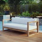 Modway Upland Outdoor Patio Teak Sofa