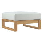 Modway Upland Outdoor Patio Teak Ottoman  