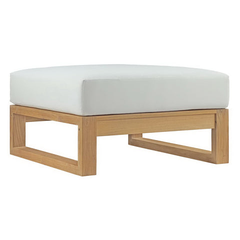 Modway Upland Outdoor Patio Teak Ottoman  